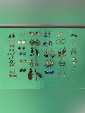 Assorted Women's Earring Lot 46 Pairs
